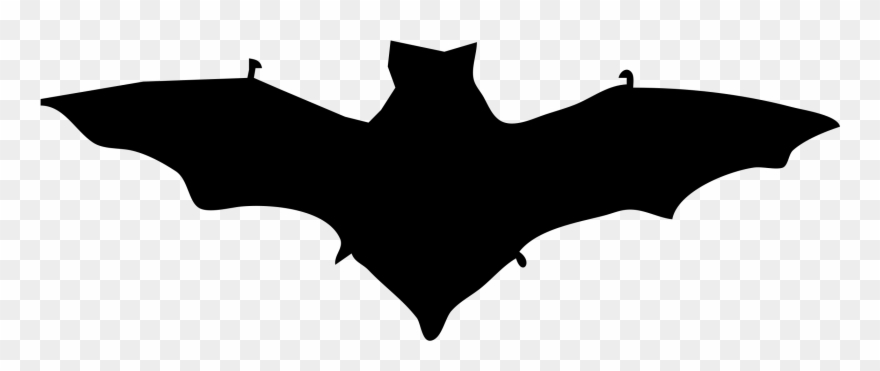 Bat Contour Halloween 999px Clipart
