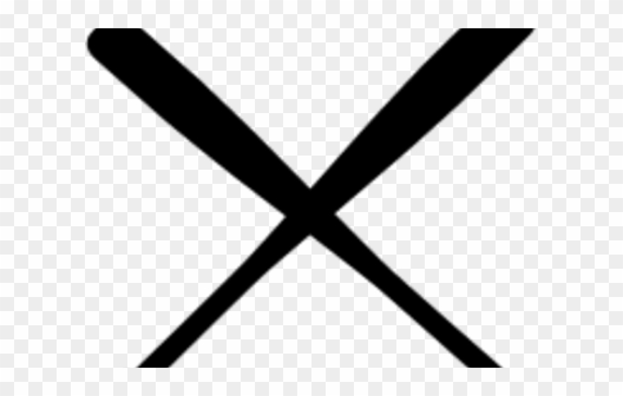 Baseball Bat Clipart Outline - Softball - Png Download