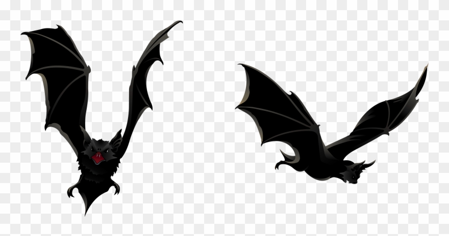 Bats Flying Clip Art - Png Download