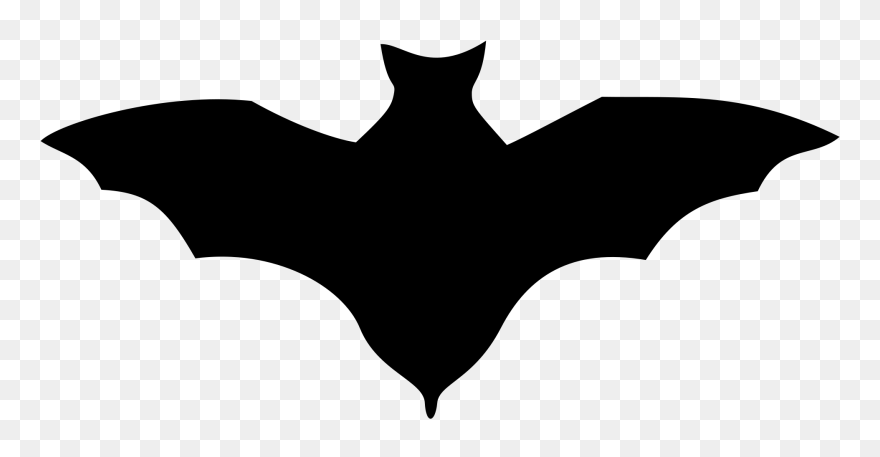 Clipart Bat Plain Black - Bats Silhouette No Background - Png Download