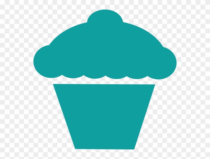 Black Cupcake Clipart - Png Download