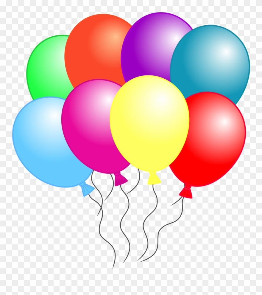 Balloon Clipart, Classroom Clipart, Birthday Balloons, - 8 Balloons Clipart - Png Download