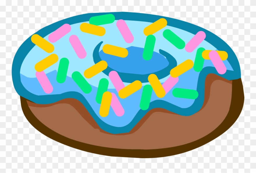 Png Photo, Doughnuts, Snacks, Clip Art, Appetizers, - Club Penguin Donut Item Transparent Png