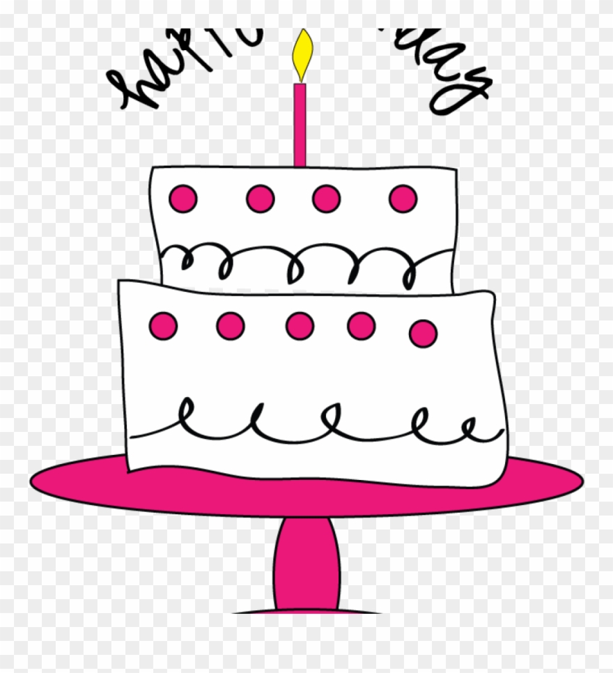 Free Cake Clipart Images Free Birthday Cake Clipart - Girly Birthday Cake Clipart - Png Download