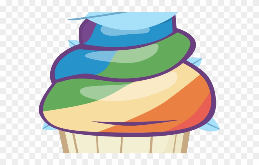 Vanilla Cupcake Clipart Animated - Mlp Cupcake - Png Download