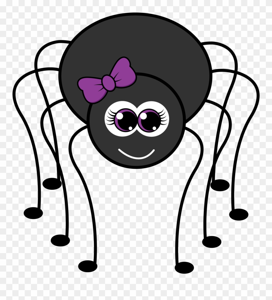 Freebie Friday Cute Spider Clipart - Png Download