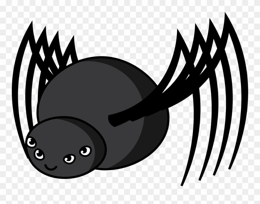 Friendly Spider Clipart Free Clipartpost Regarding - Araña Dibujo - Png Download