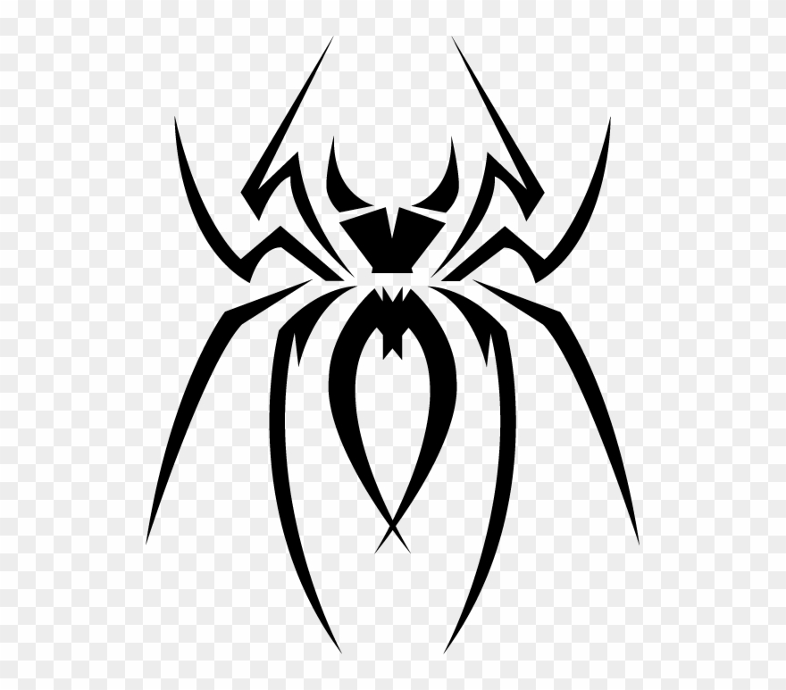Spider Clipart October - Tribal Spider Png Transparent Png