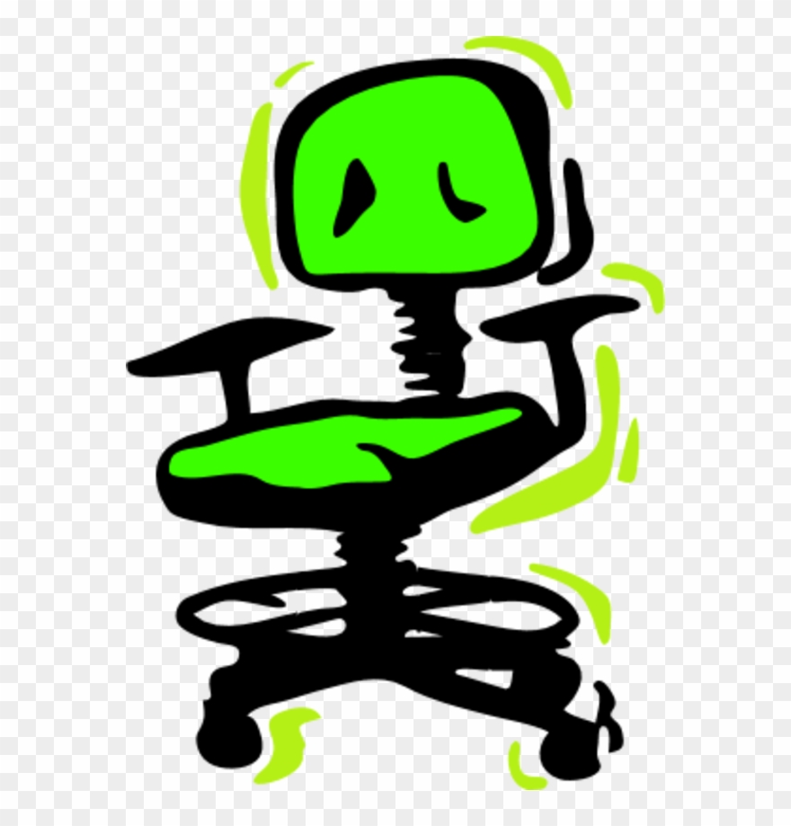 Business Chair Shaking Comic - Office Chair Clip Art - Png Download