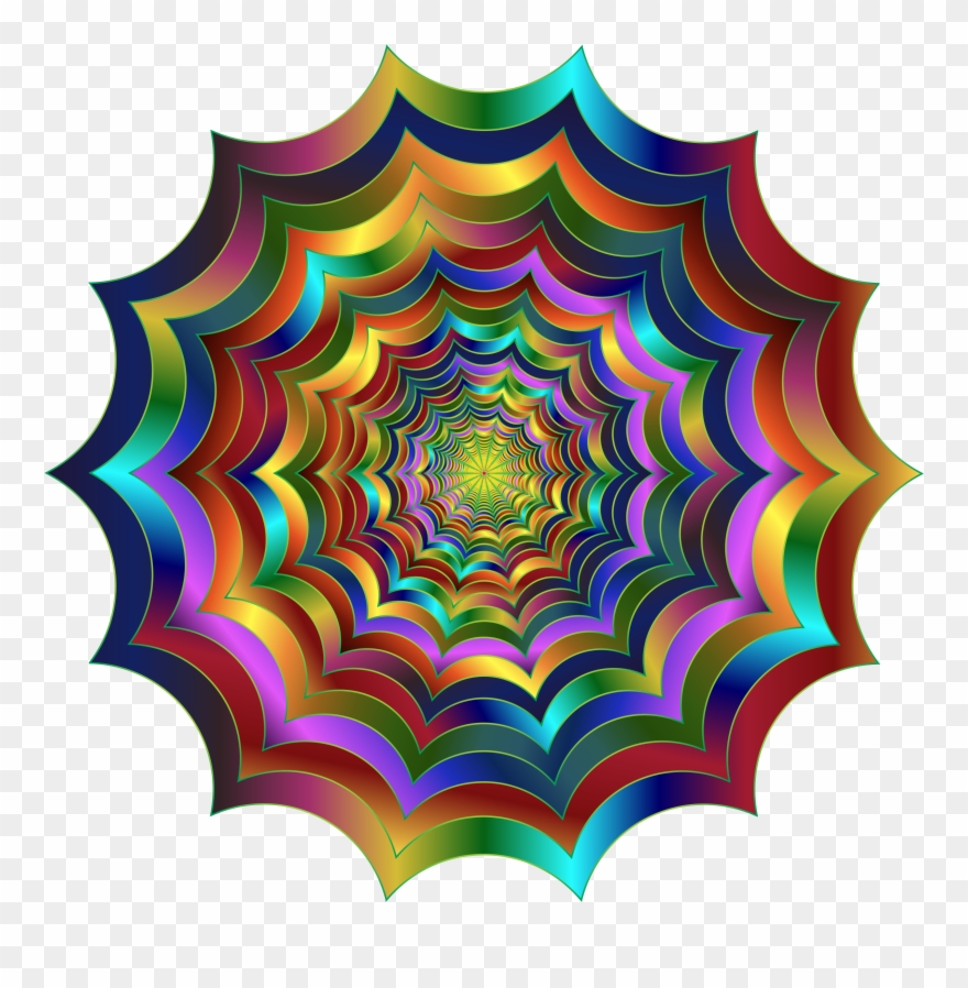 Computer Icons Spider Web Kaleidoscope Fractal Art - Acupuncture Clipart