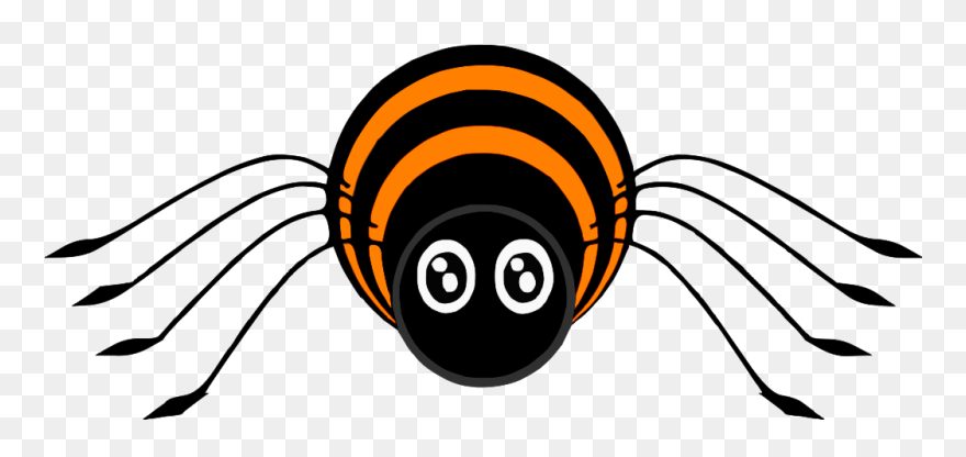 Spider Clipart Orange Spider - Cartoon Free Spider Clipart - Png Download