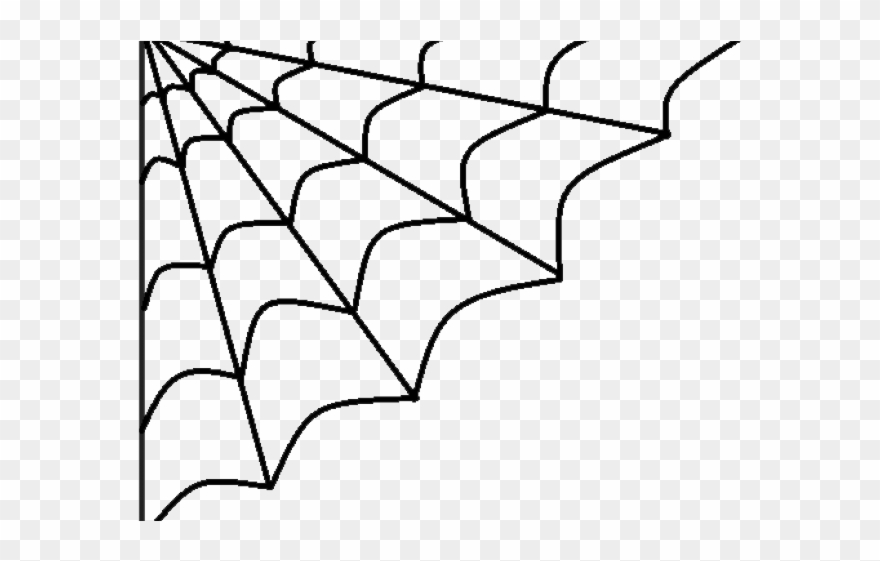 Spider Clipart Top - Halloween Spider Web Clipart - Png Download
