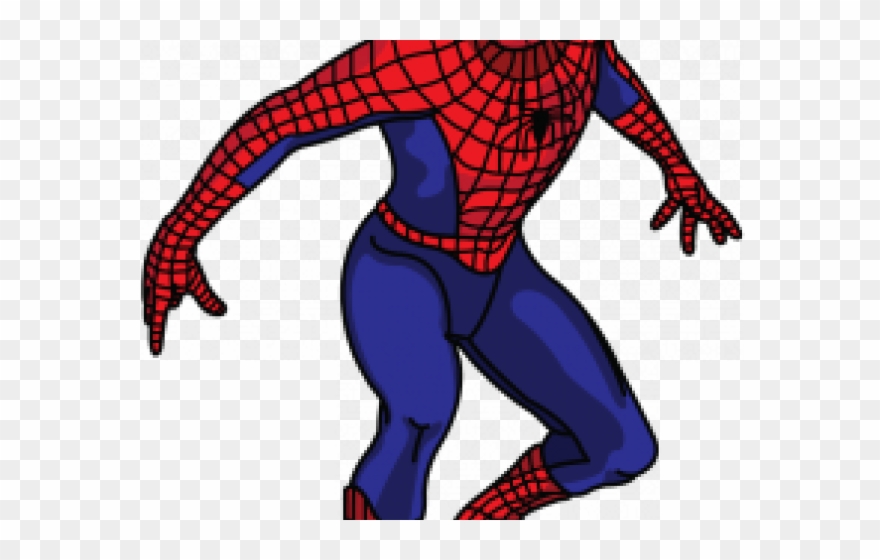 Spider Man Clipart Spyder - Spiderman Cartoon Drawing Easy - Png Download