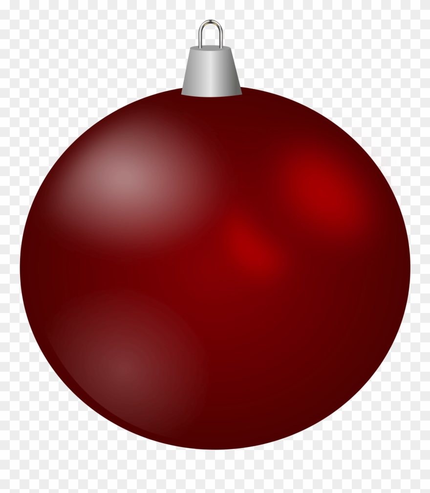 Free - Red Christmas Ornament Transparent Background Clipart