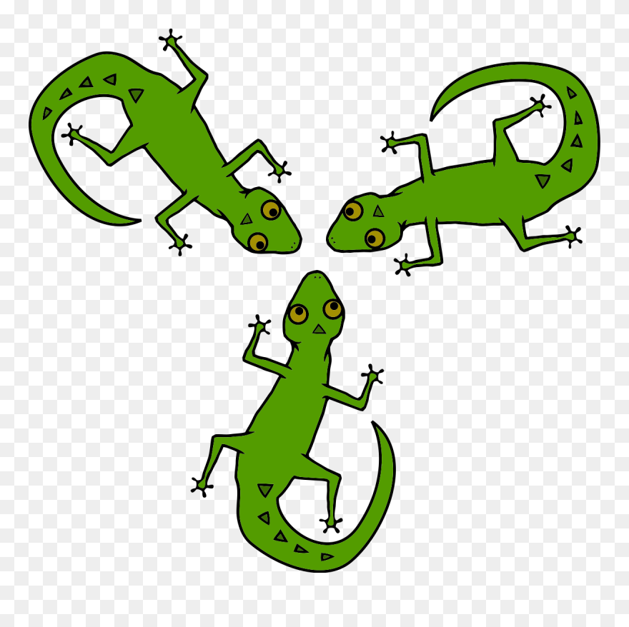Lizard Reptile Common Iguanas Watercolor Painting Istock - Lizards Clipart - Png Download
