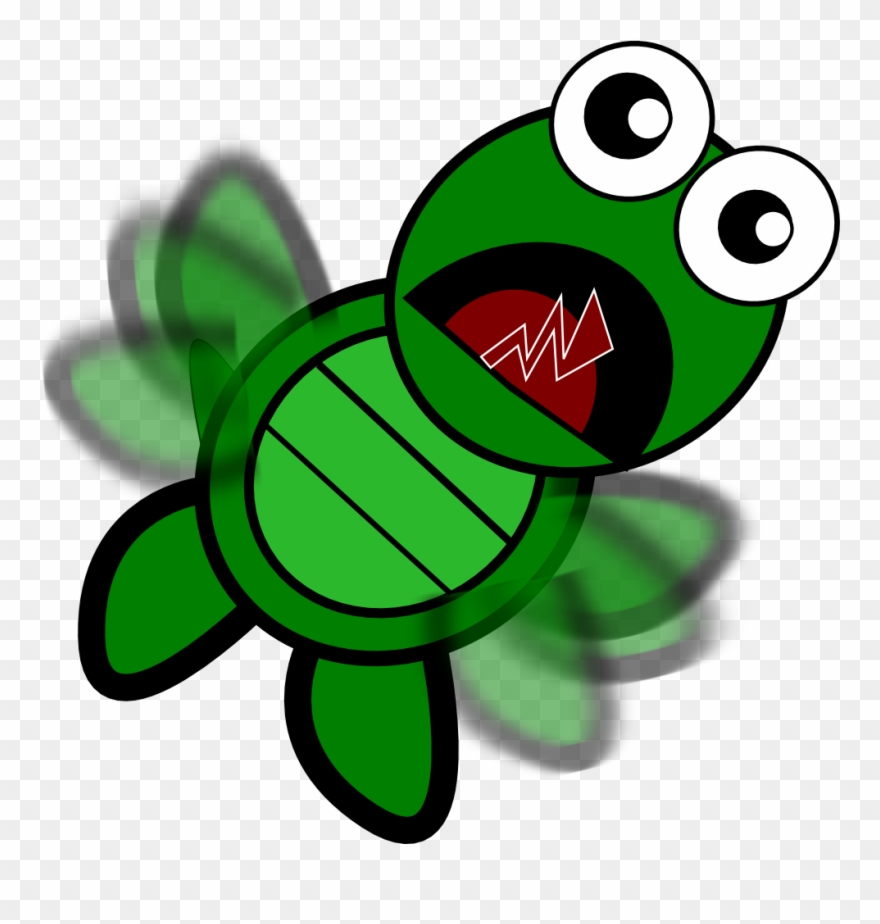Turtle Falling Clipart - Png Download