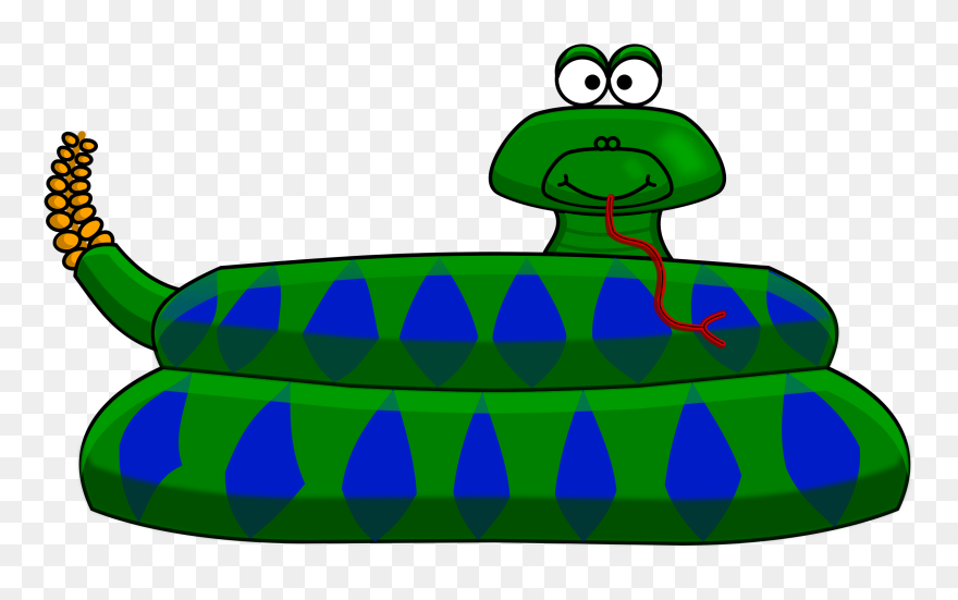 Free Cartoon Rattlesnake Clip - Clip Art Rattlesnake - Png Download