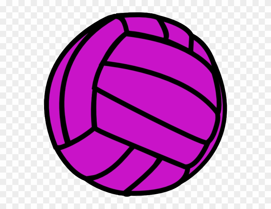 Clipart Info - Volleyball Purple - Png Download