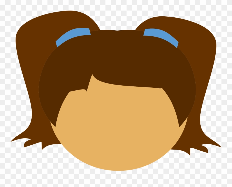 Clip Art Girl Head Clip Art - Clipart Girl Head - Png Download