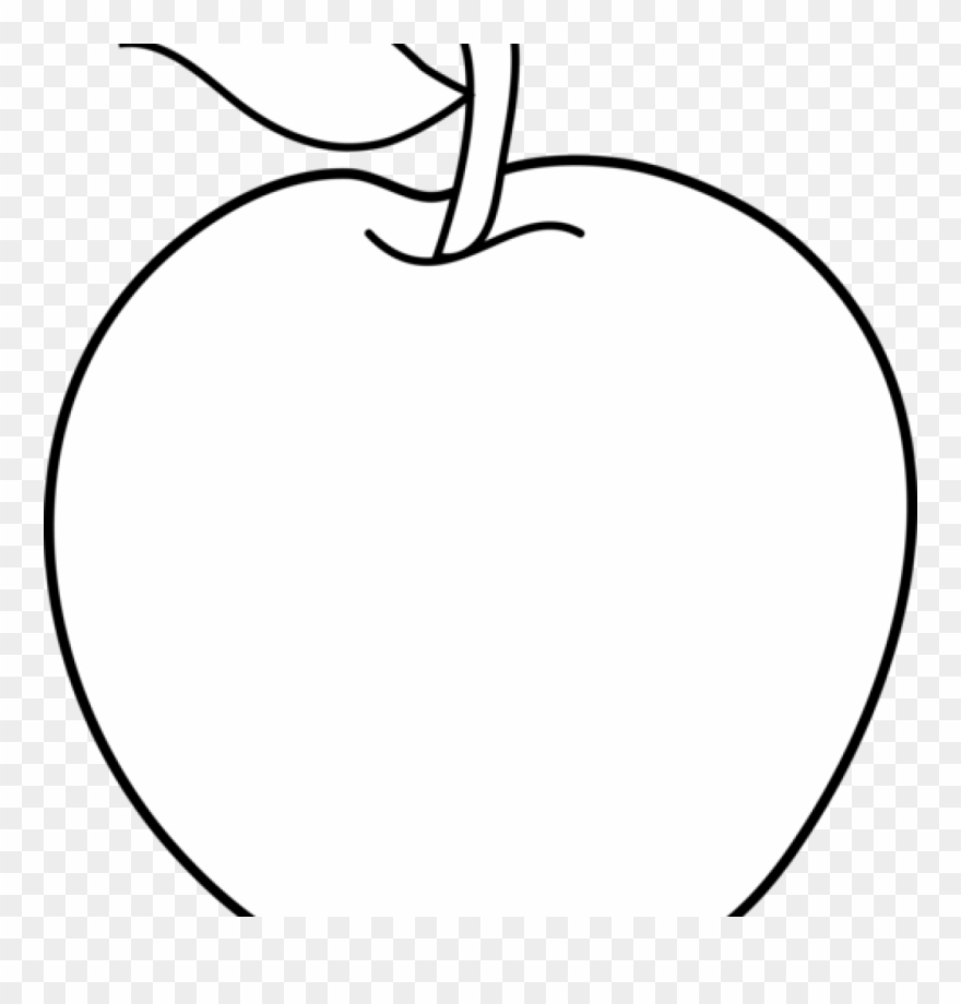 Apple Clipart Black And White Apple Clipart Black And - White Apple Clear Background - Png Download