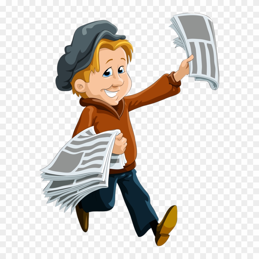 Jornaleiro Art For Kids, Crafts For Kids, Games For - Newspaper Delivery Boy Png Clipart