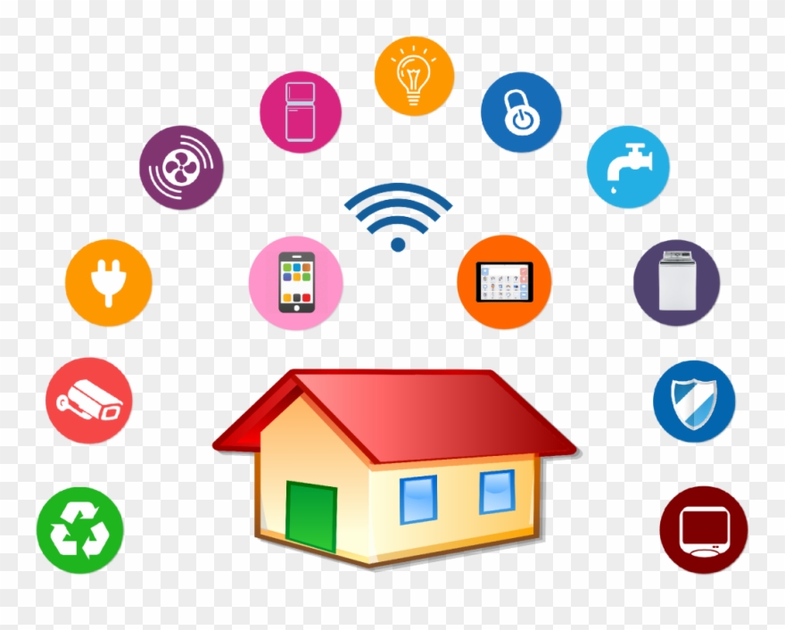 Homes Mishi Solutions When Youre Not Home - Smart House Icon Png Clipart