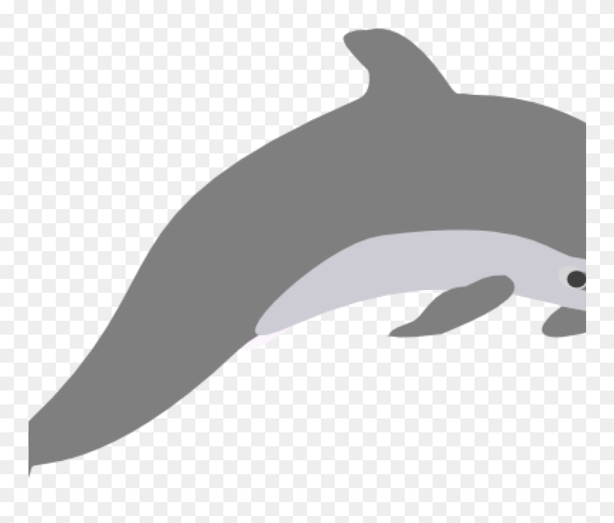 Dolphin Clipart Outline Grey Clip Art At Clker Vector - Dolphin Jump Clipart Png Transparent Png