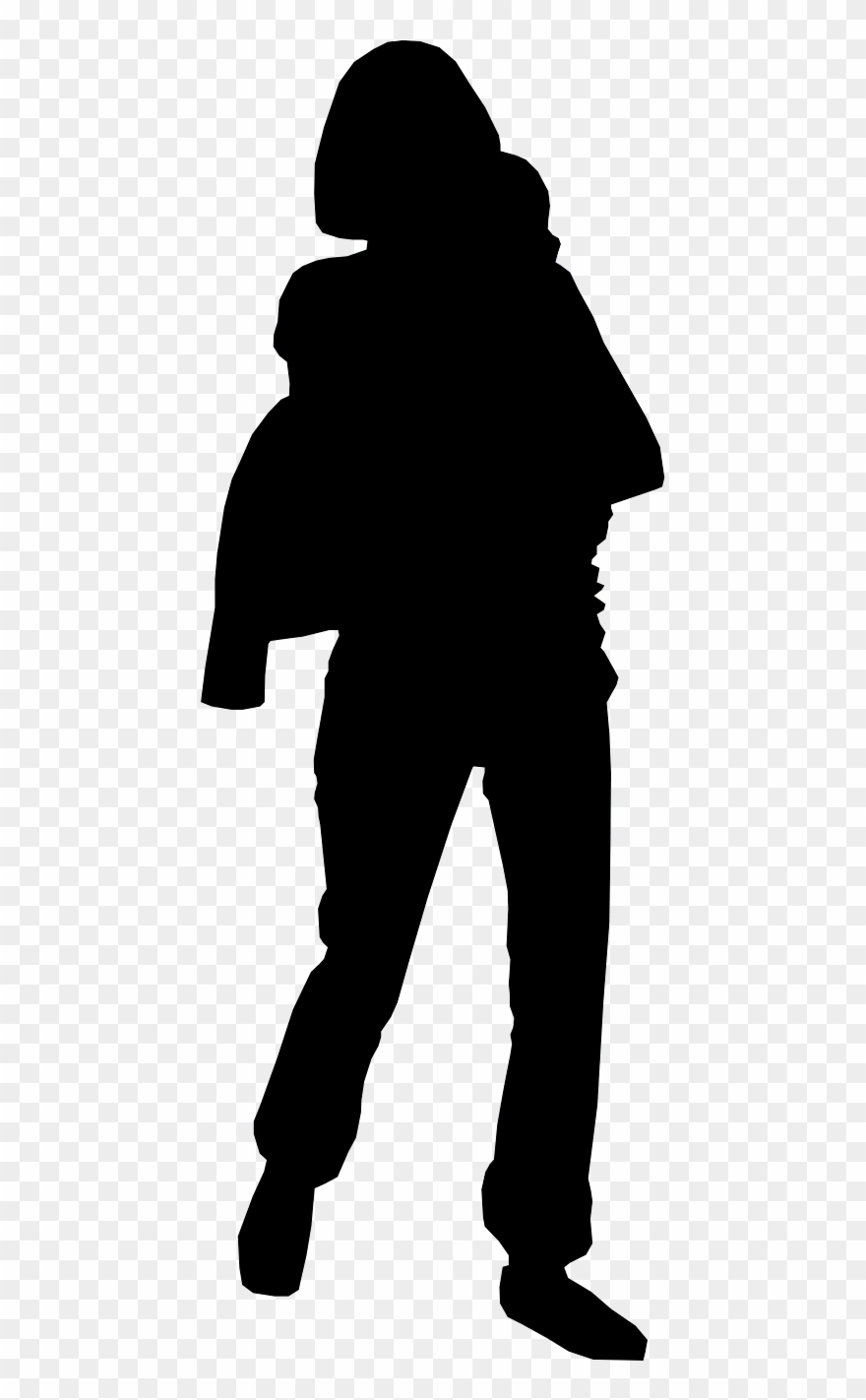 Silhouette Of The Human Body Clipart - Siluet Laki Laki Png Transparent Png