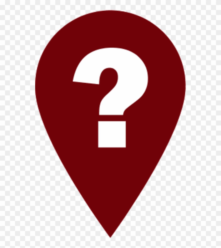 Red Help Icon - Dibujo De Ubicación Clipart