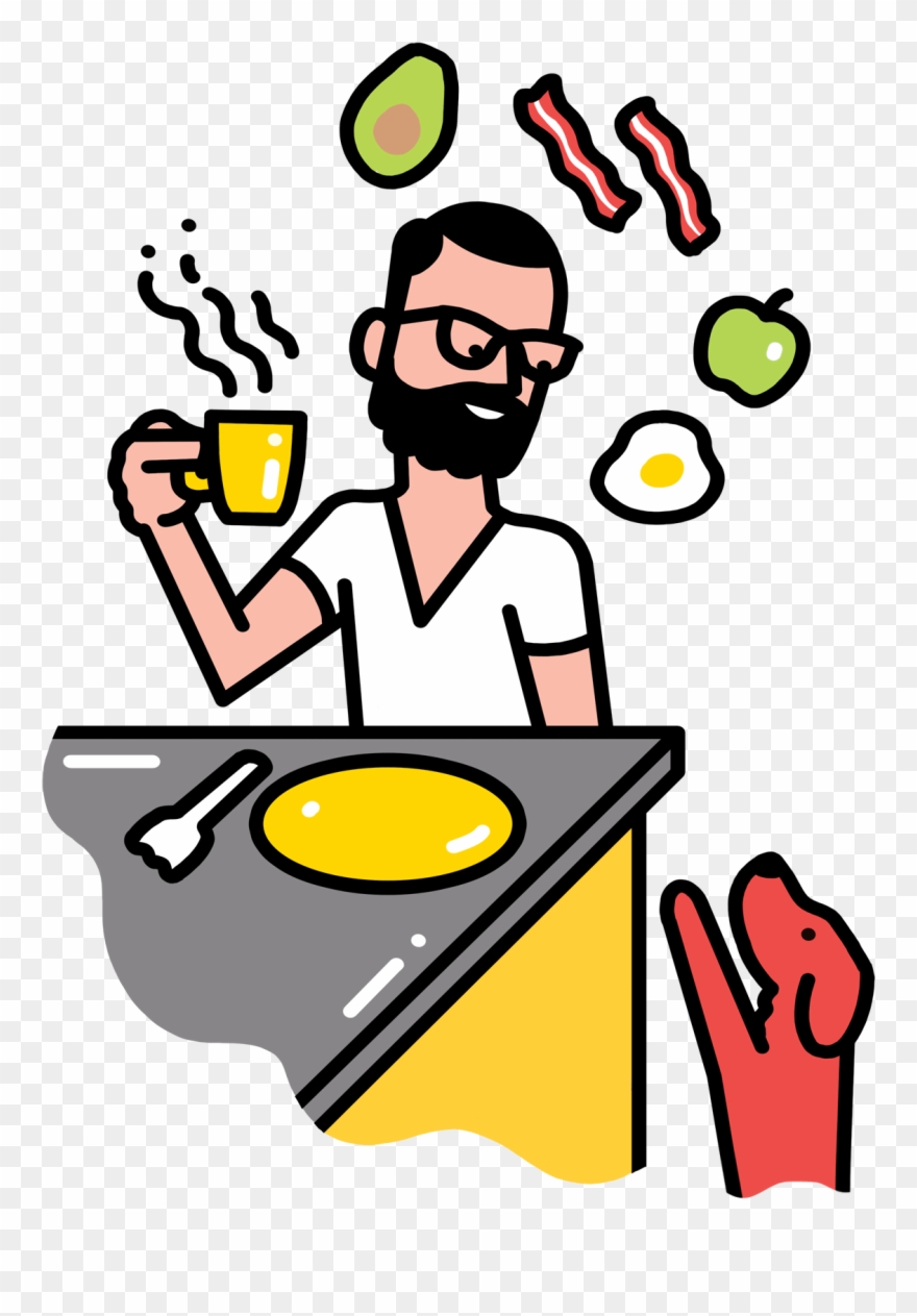 How To Live Like A Creative Cooking - Illustration Clipart