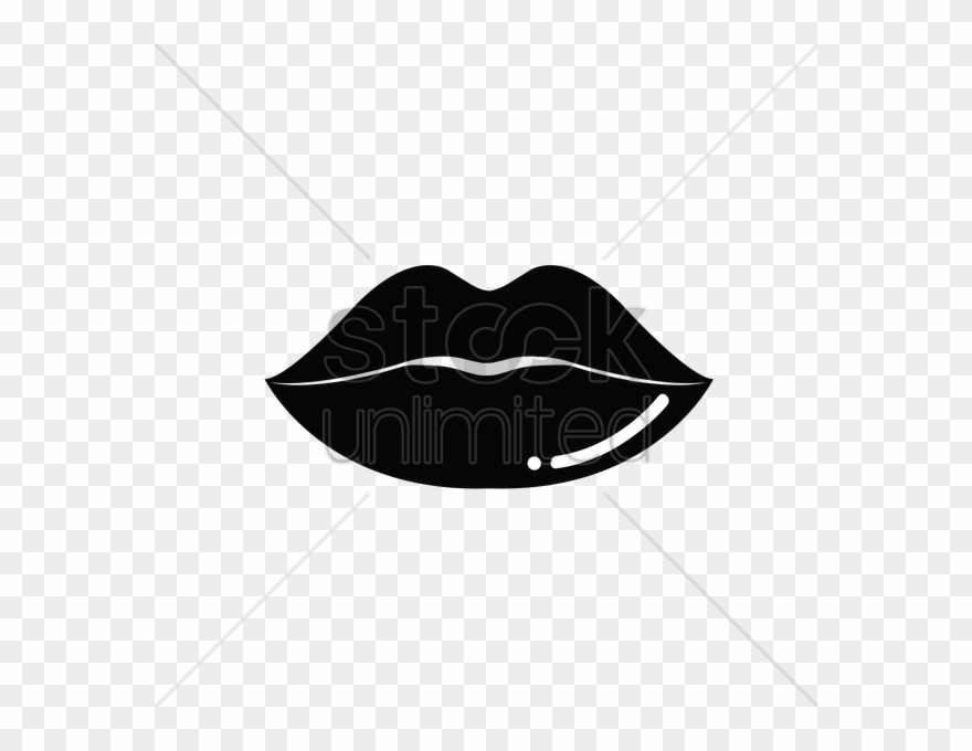 Black And White Lips Vector Png Clipart Clip Art - Black And White Lips Vector Png Transparent Png