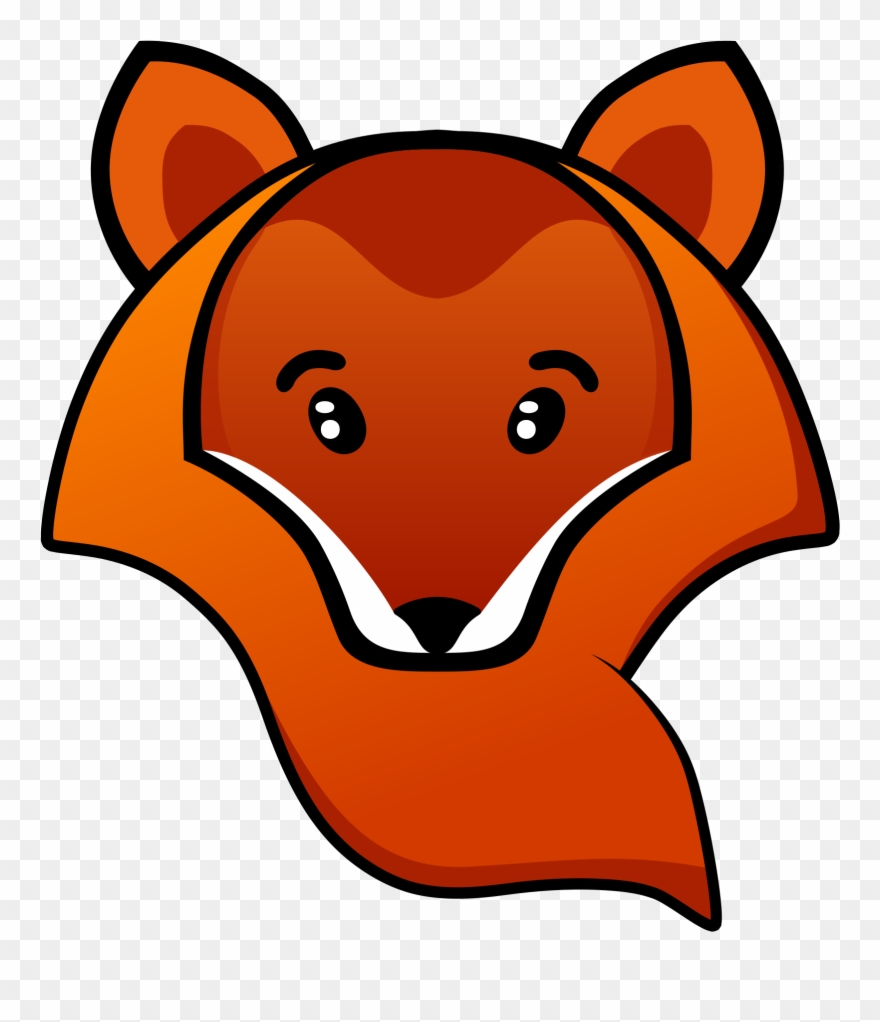 Head Clipart Transparent - Cartoon Fox Transparent Background - Png Download