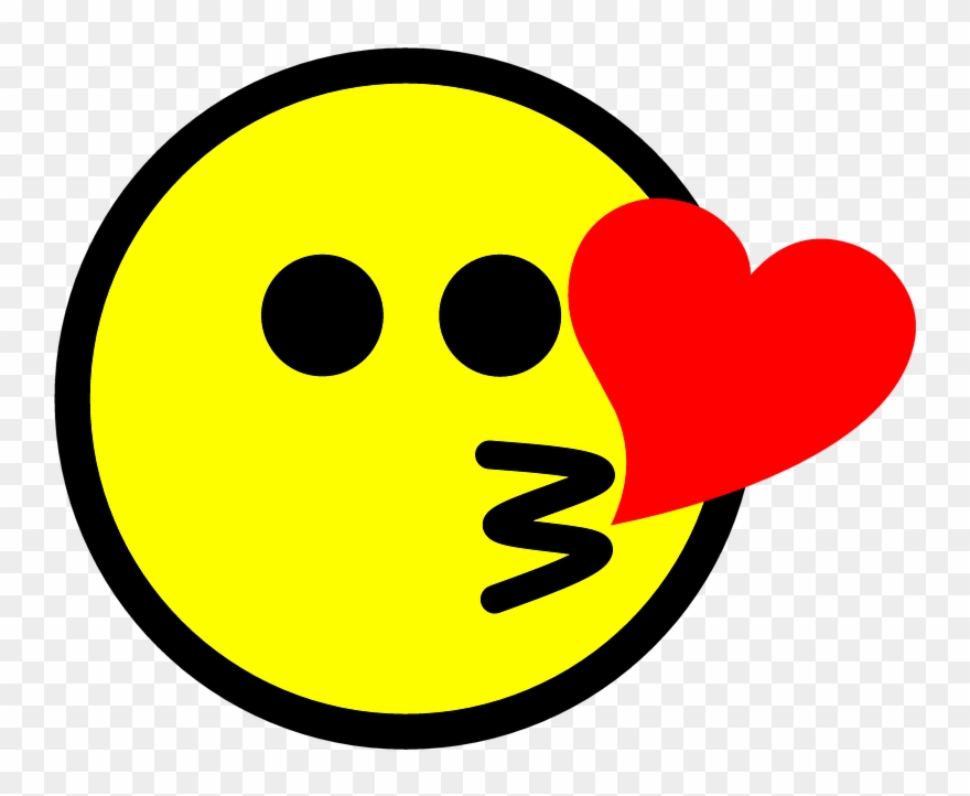 Emoji Kiss Icon Clipart