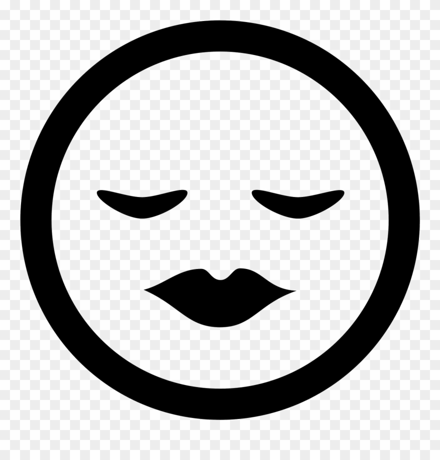 Kiss Icon Free Download Png And This - Angry Emoji Black And White Clipart