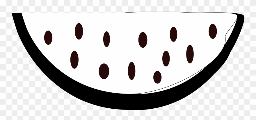 Clip Arts Related To - Watermelon Black N White - Png Download