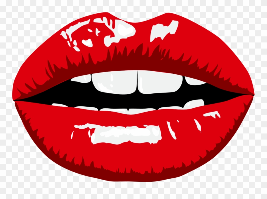 Big Image - Pink Lips Clip Art - Png Download