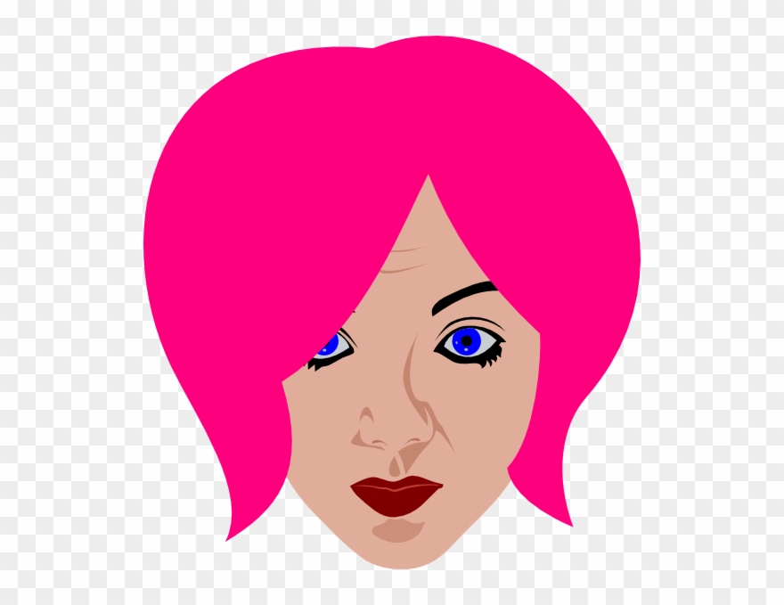Wig Pink Clip Art - Png Download