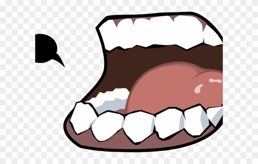 Cartoon Lips Clipart - Mouth Eating Clip Art - Png Download