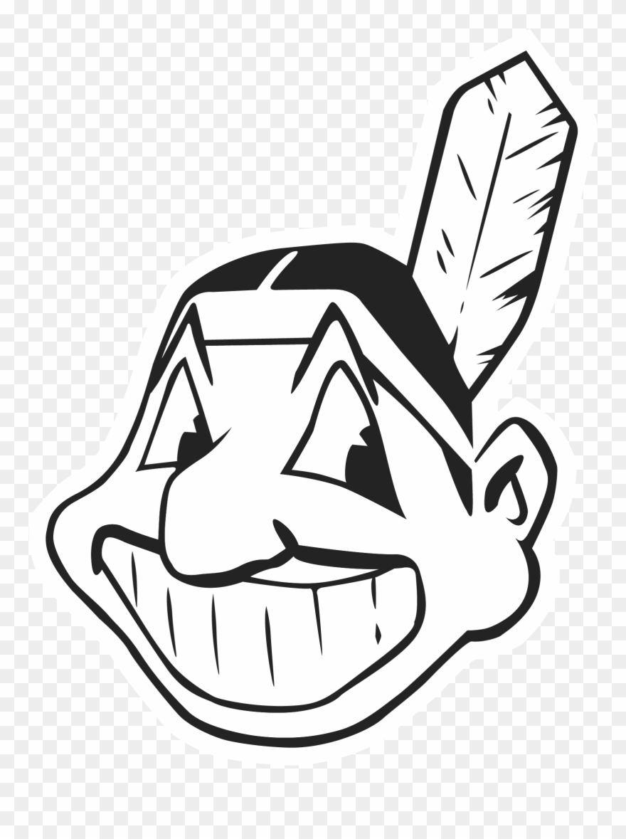Png Transparent Stock America Clipart Black And White - Cleveland Indians Logo Black And White