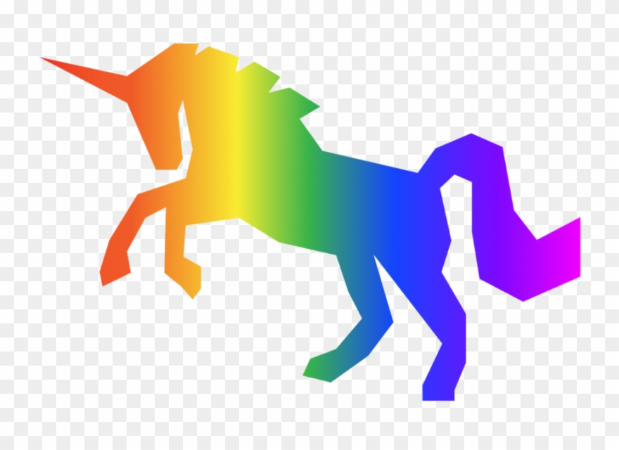 Rainbow Unicorn Transparent Clipart Unicorn Clip Art - Rainbow Unicorn Transparent - Png Download