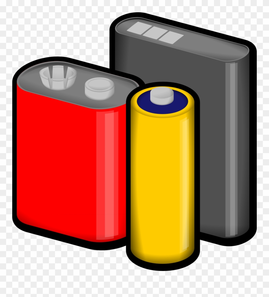 Batteries Clipart Electric Battery Nine-volt Battery - Batteries Clipart Png Transparent Png