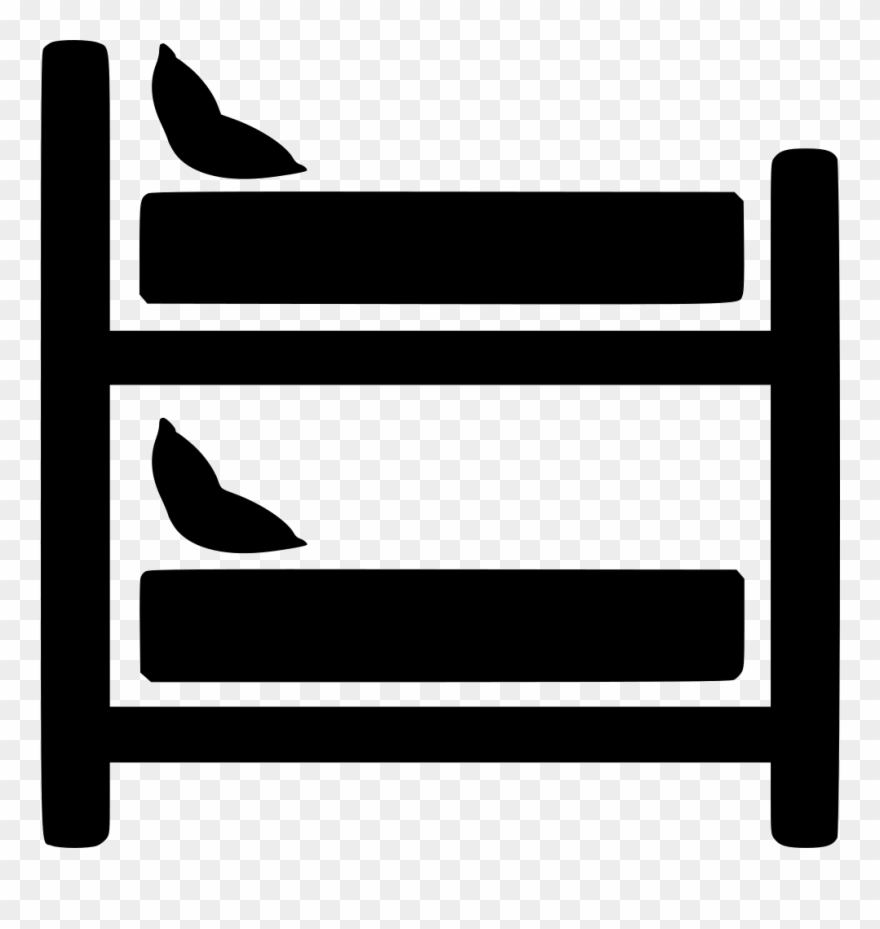 Picture Bunk Bed Clipart - Bunkbed Clipart Black And White - Png Download