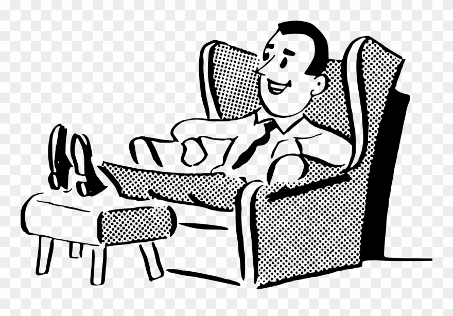 Comfort Clipart Black And White - Comfortable Clipart - Png Download