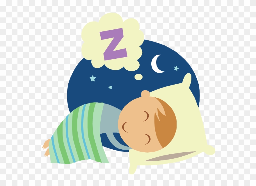 Kids And Sleep - Cartoon Picture Of Bedtime Clipart