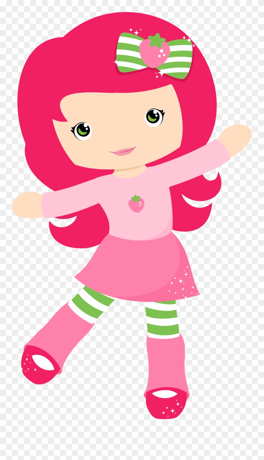 Christine Staniforth ♛༻ Strawberry Shortcake Birthday, - Clipart Strawberry Girl - Png Download