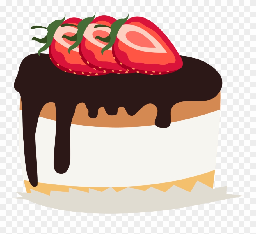 Cake Strawberry Cream Birthday Shortcake Clip Art - Strawberry Cake Cake Png Clipart Transparent Png