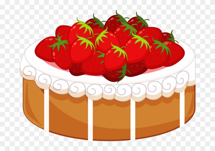 Strawberry Shortcake Cake Clipart - Png Download