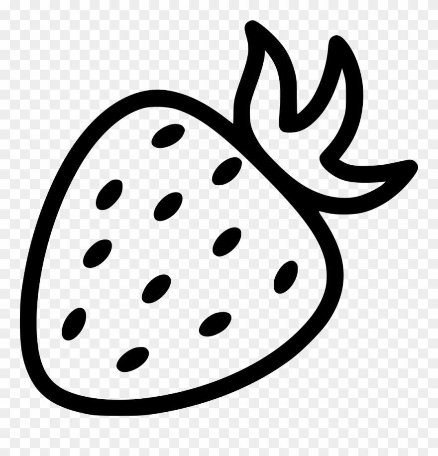 Image Transparent Strawberries Clipart Fruitsblack - Vector Png Strawberry Icon