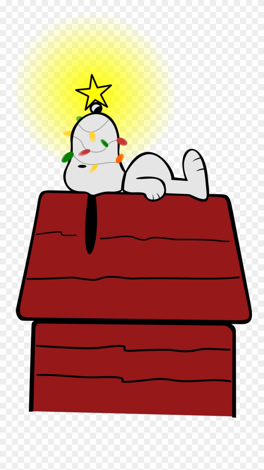 Snoopy On Doghouse Cookie Jar $59 - Clip Art Snoopy Christmas - Png Download
