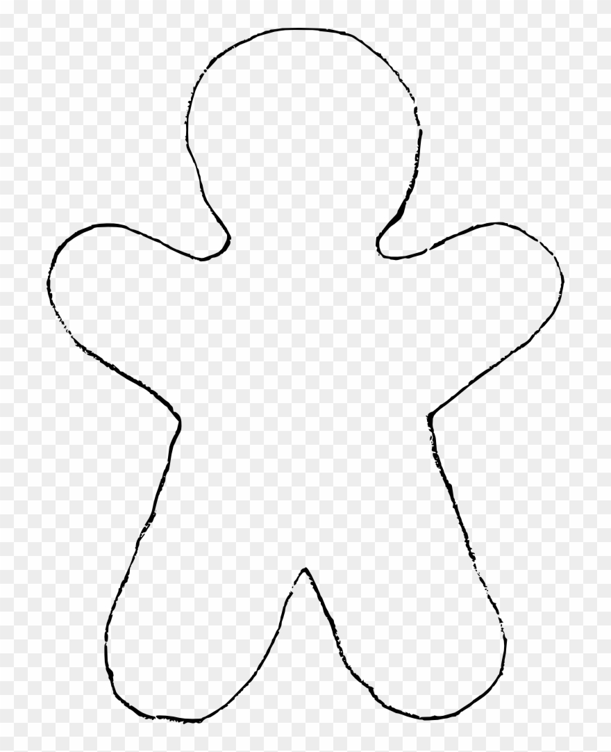 25 Gingerbread Christmas At Coloringkidsboys Gingerbread - Gingerbread Man Template Clipart